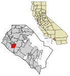 Orange County California Incorporated and Unincorporated areas Fountain Valley Highlighted 0625380